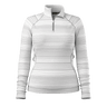 Smartwool Womens Classic Thermal Merino Base Layer 1/4 Zip  -  X-Small / Light Gray Color Shift