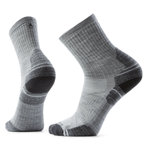 Smartwool Hike Targeted Cushion Mini Crew Socks  -  Large / Light Gray