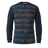 Smartwool Mens Classic Thermal Merino Base Layer Crew  -  Small / Deep Navy Geo Peaks