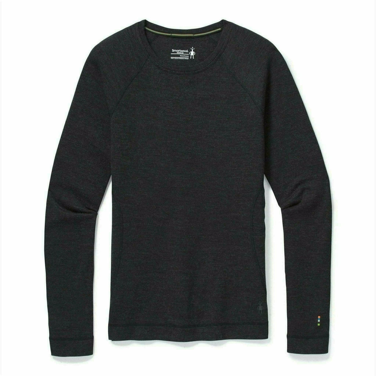 Smartwool Womens Classic Thermal Merino Base Layer Crew  -  X-Small / Charcoal Heather