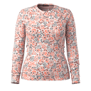 Smartwool Womens Classic Thermal Merino Base Layer Crew  -  X-Small / Coral Reef Floral