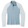 Smartwool Womens Classic Thermal Merino Base Layer 1/4 Zip  -  X-Small / Lead Heather