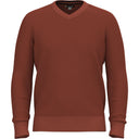 Smartwool Mens Sparwood V-Neck Sweater - Clearance  -  Large / Pecan Brown Heather