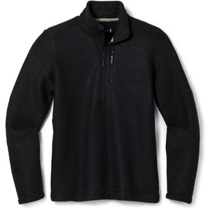 Smartwool Mens Hudson Trail Fleece Half Zip Sweater  -  Small / Black