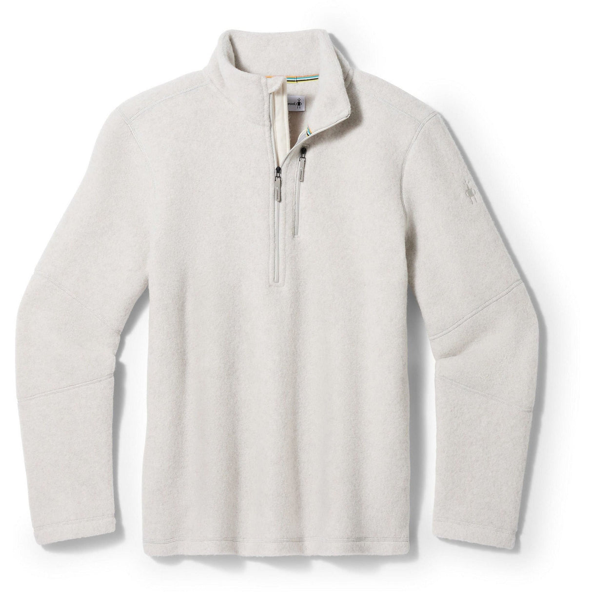 Smartwool Mens Hudson Trail Fleece Half Zip Sweater  -  Small / Light Gray Heather