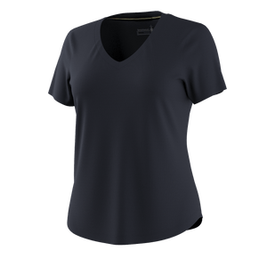 Smartwool Womens Active Ultralite V-Neck Short Sleeve Tee  -  Small / Deep Navy