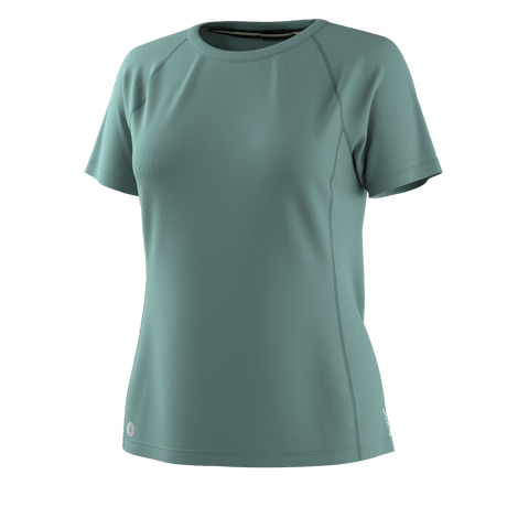 Smartwool Womens Active Ultralite Short Sleeve Tee  -  X-Small / Dusty Teal