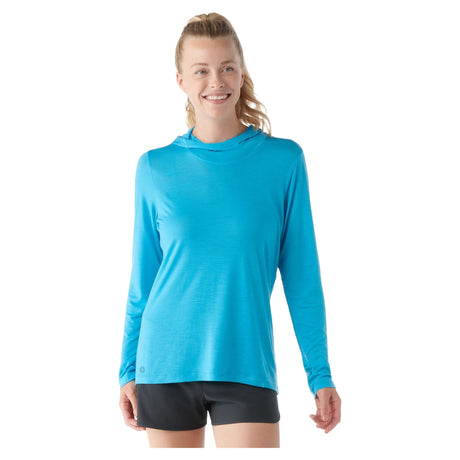 Smartwool Womens Active Ultralite Hoodie - Clearance  -  X-Small / Pool Blue