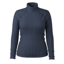 Smartwool Womens Thermal Merino Rib Turtleneck  -  Small / Nightfall Blue/Deep Navy
