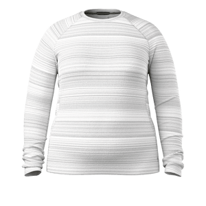 Smartwool Womens Classic Thermal Merino Base Layer Crew Plus  -  1X / Light Gray Color Shift