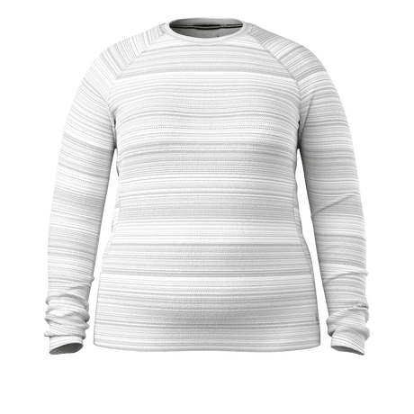 Smartwool Womens Classic Thermal Merino Base Layer Crew Plus  -  1X / Light Gray Color Shift