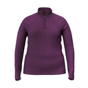 Smartwool Womens Classic Thermal Merino Base Layer 1/4 Zip Plus - Clearance  -  1X / Purple Iris Heather