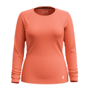 Smartwool Womens Classic All-Season Merino Base Layer Crew  -  Small / Coral Reef