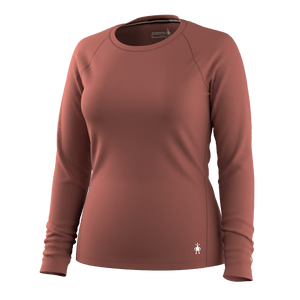 Smartwool Womens Classic All-Season Merino Base Layer Long Sleeve  -  X-Small / Burnt Sienna