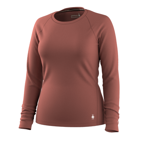 Smartwool Womens Classic All-Season Merino Base Layer Crew  -  X-Small / Burnt Sienna