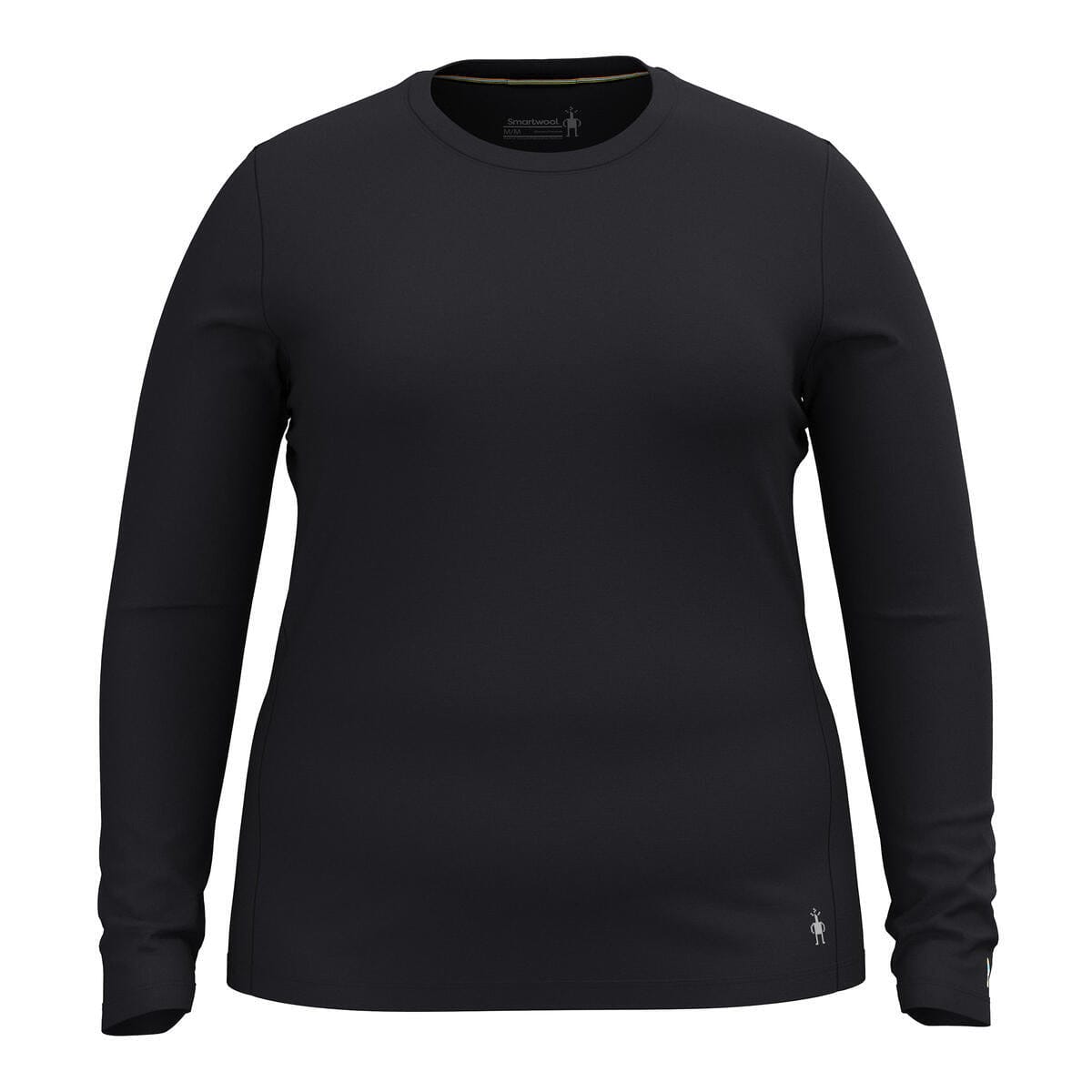 Smartwool Womens Classic All-Season Merino Base Layer Crew  -  1X / Black