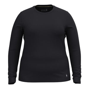 Smartwool Womens Classic All-Season Merino Base Layer Crew  -  1X / Black