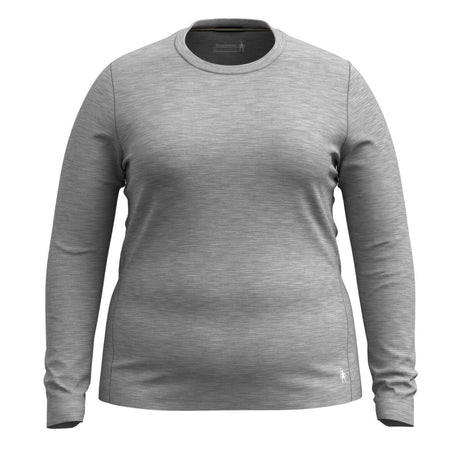 Smartwool Womens Classic All-Season Merino Base Layer Crew - Clearance  -  1X / Light Gray Heather
