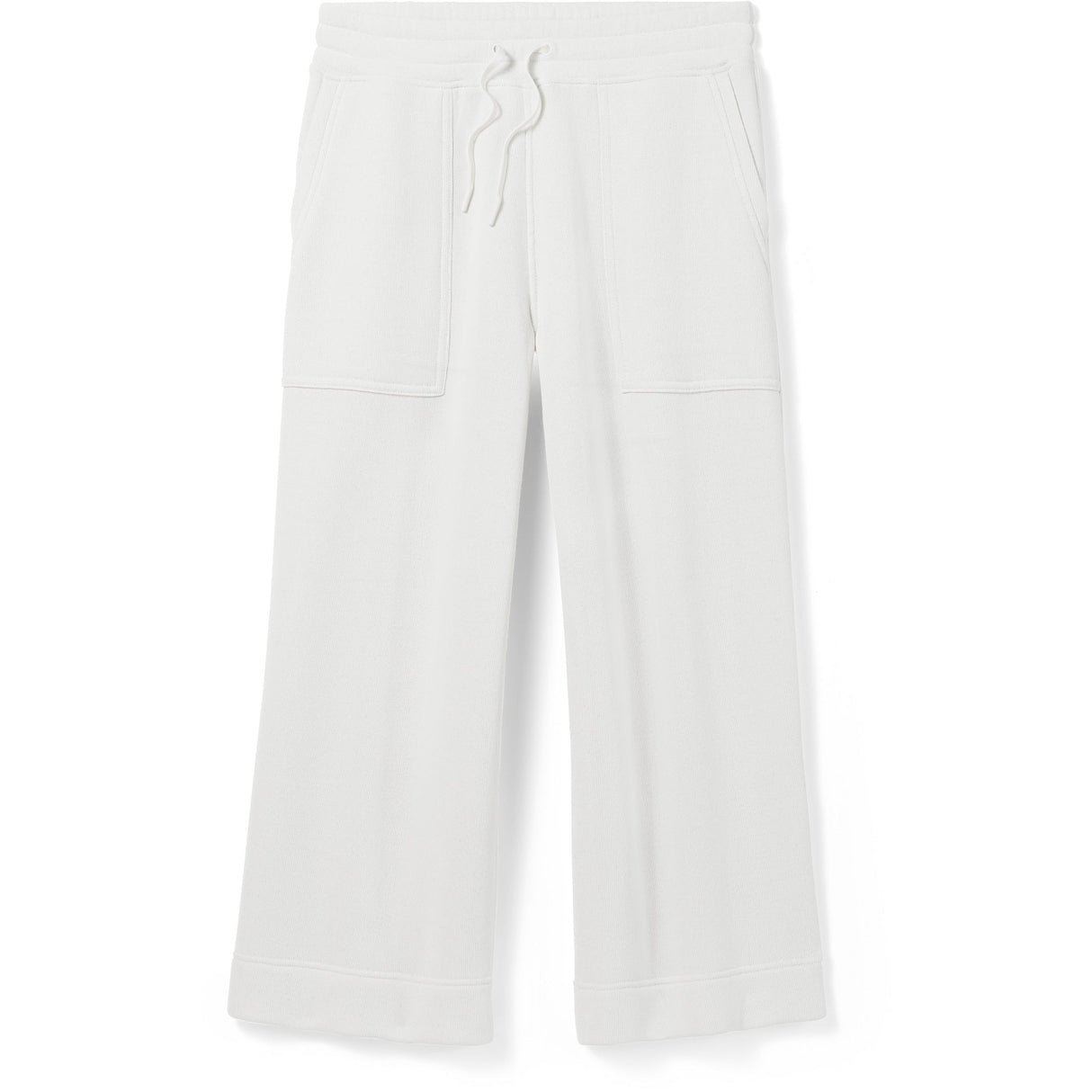 Smartwool Womens Recycled Terry Crop Wide Leg Pant  -  Small / Almond
