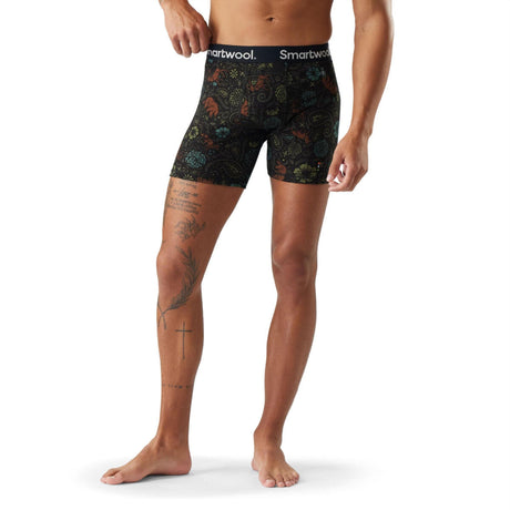 Smartwool Mens Merino Print Boxer Brief  - 