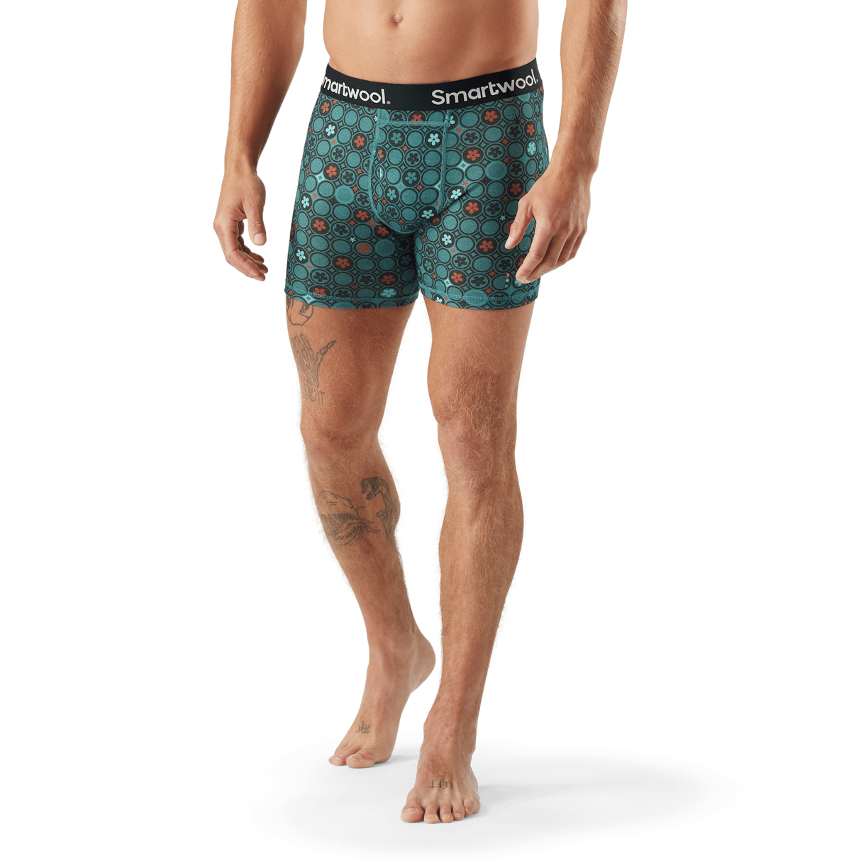 Smartwool Mens Merino Print Boxer Brief  - 