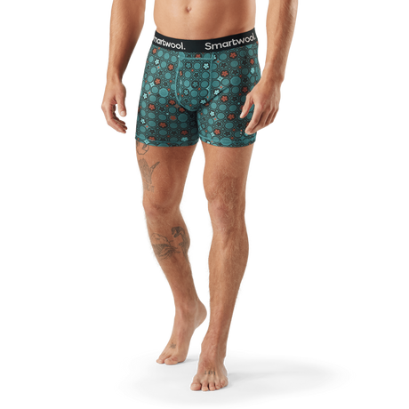 Smartwool Mens Merino Print Boxer Brief  - 