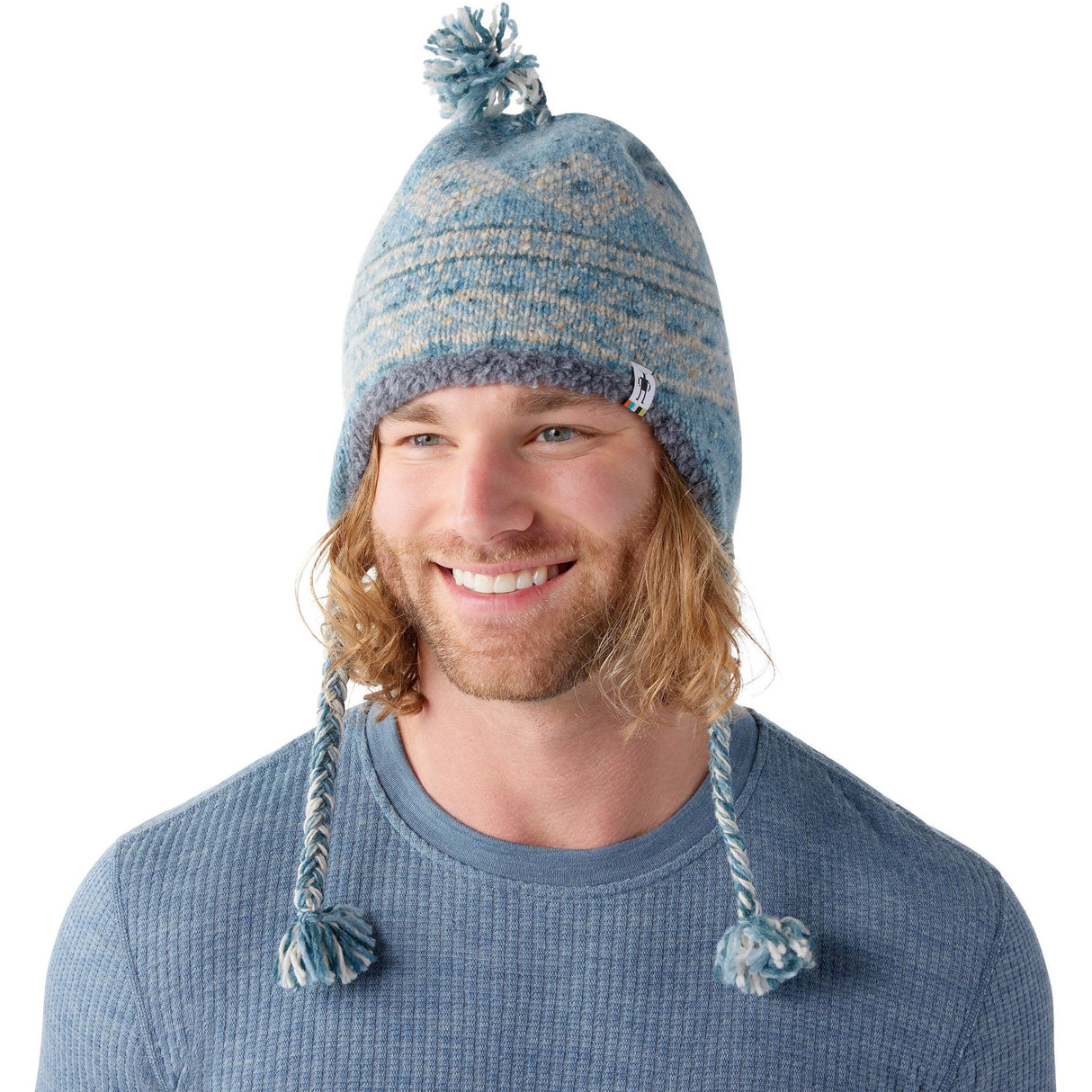 Smartwool Hudson Trail Nordic Hat  -  One Size Fits Most / Blue Ice