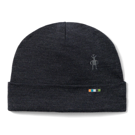 Smartwool Kids Merino 250 Reversible Pattern Cuffed Beanie - Clearance  -  Small/Medium / Charcoal Heather