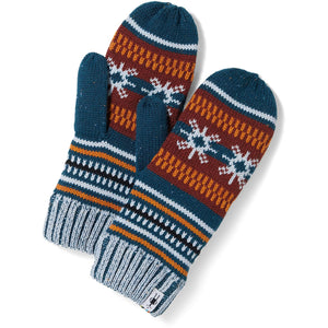 Smartwool Chair Lift Mittens  -  One Size Fits Most / Twilight Blue Donegal