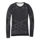 Smartwool Womens Intraknit Thermal Merino Base Layer Crew  -  X-Small / Black/White
