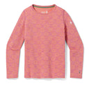Smartwool Kids Classic Thermal Merino Base Layer Crew - Clearance  -  X-Small / Garden Pink Digi Snow