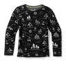 Smartwool Kids Classic Thermal Merino Base Layer Crew  -  XXS / Black Ski Day