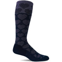 Sockwell Womens Heart Throb Moderate Compression Socks  -  Small/Medium / Navy 2
