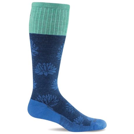 Sockwell Womens Lotus Lift Firm Compression Knee High Socks  -  Small/Medium / Ocean