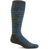 Sockwell Mens Geo Moderate Compression Socks  -  Medium/Large / Charcoal