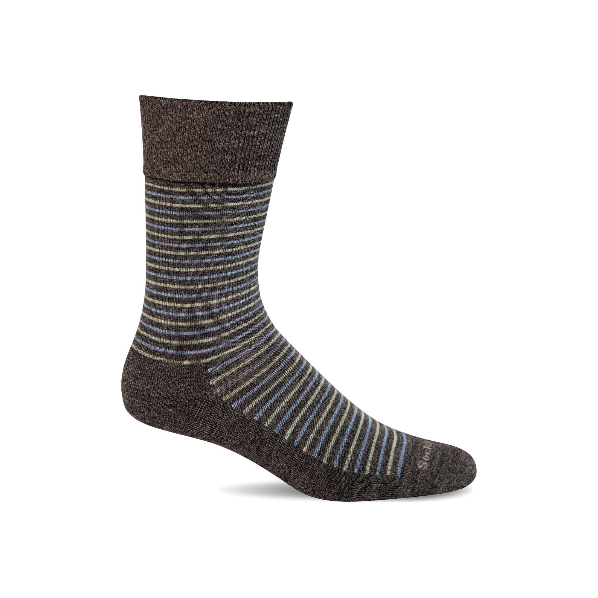 Sockwell Mens Kickback Relaxed Fit Crew Socks  -  Medium/Large / Charcoal