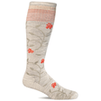 Sockwell Womens Full Sun Wide Calf Fit Moderate Compression Socks  -  Small/Medium / Ash