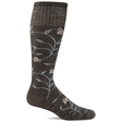 Sockwell Womens Full Sun Wide Calf Fit Moderate Compression Socks  -  Small/Medium / Charcoal