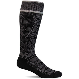 Sockwell Womens Fauna Firm Compression Knee High Socks  -  Small/Medium / Black