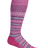 Sockwell Womens Mini Fairisle Moderate Compression Knee-High Socks  -  Small/Medium / Raspberry