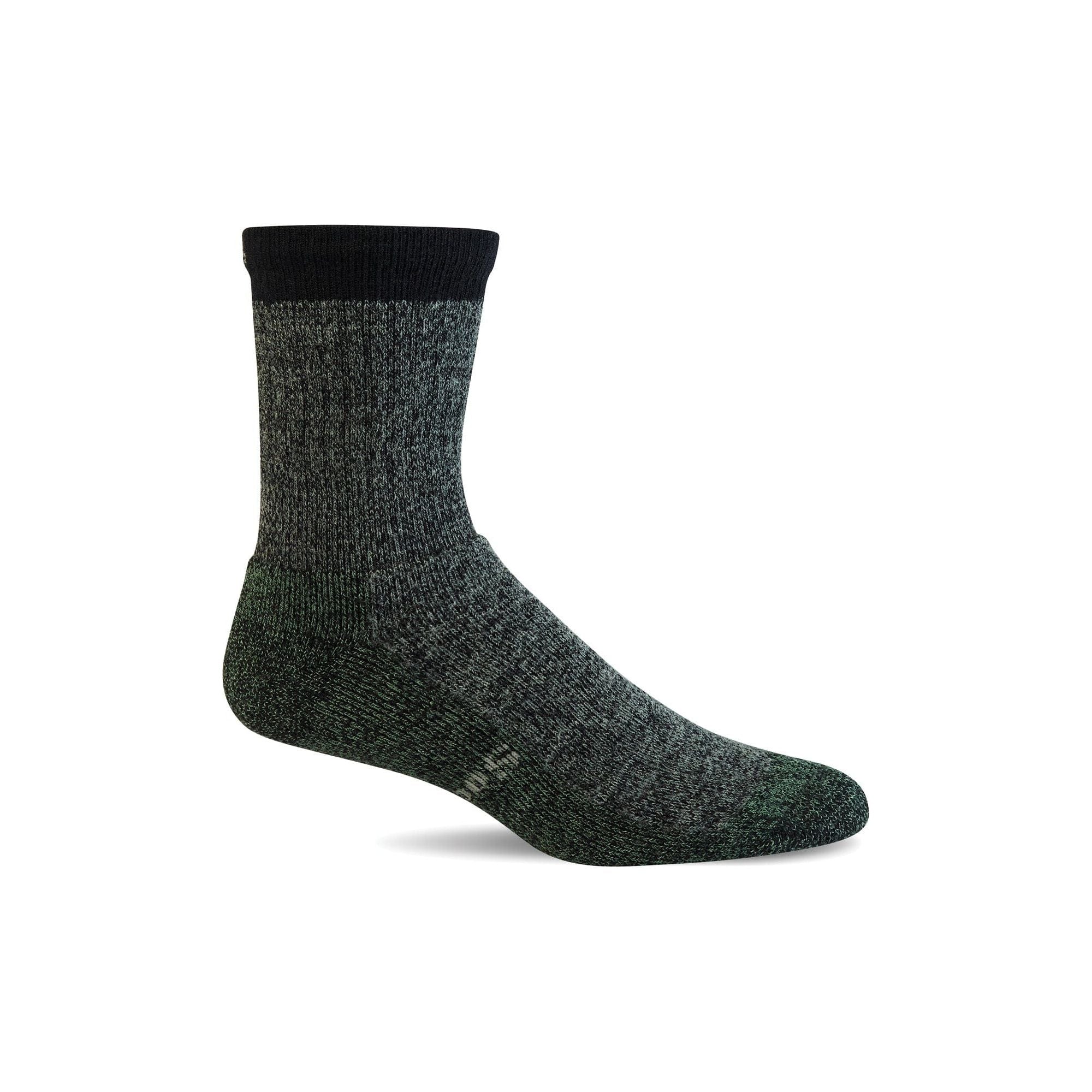Sockwell Mens Trail Blazer Moderate Compression Crew Socks  -  Medium/Large / Charcoal