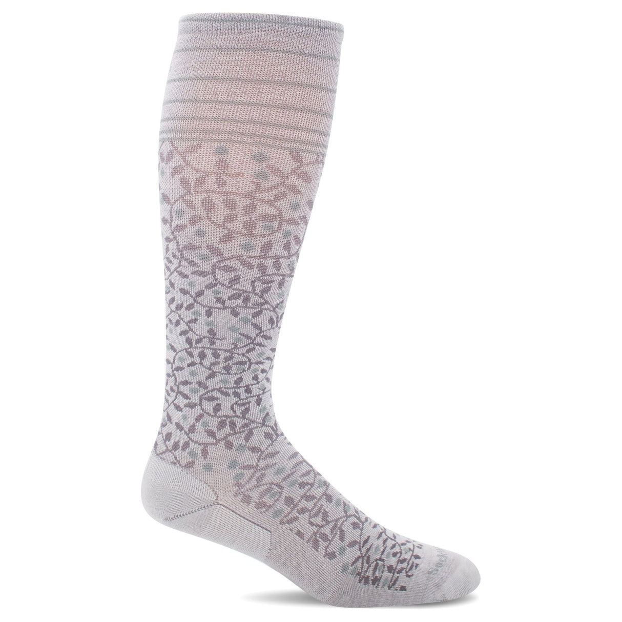 Sockwell Womens New Leaf Firm Compression Knee High Socks  -  Small/Medium / Natural