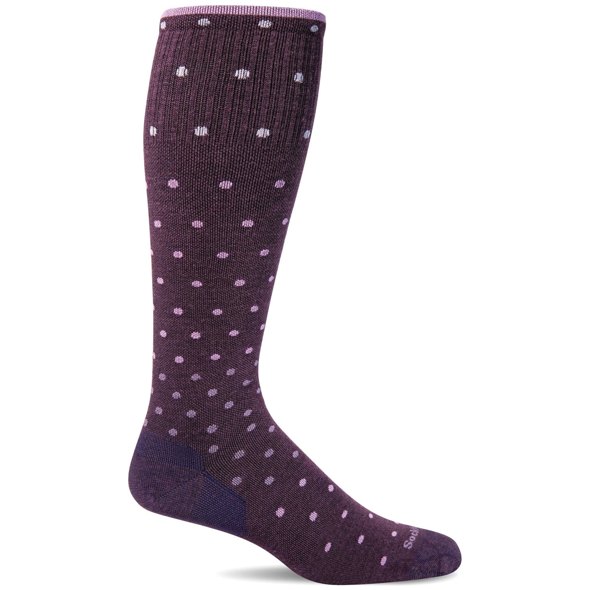 Sockwell Womens On the Spot Moderate Compression Socks  -  Small/Medium / Blackberry