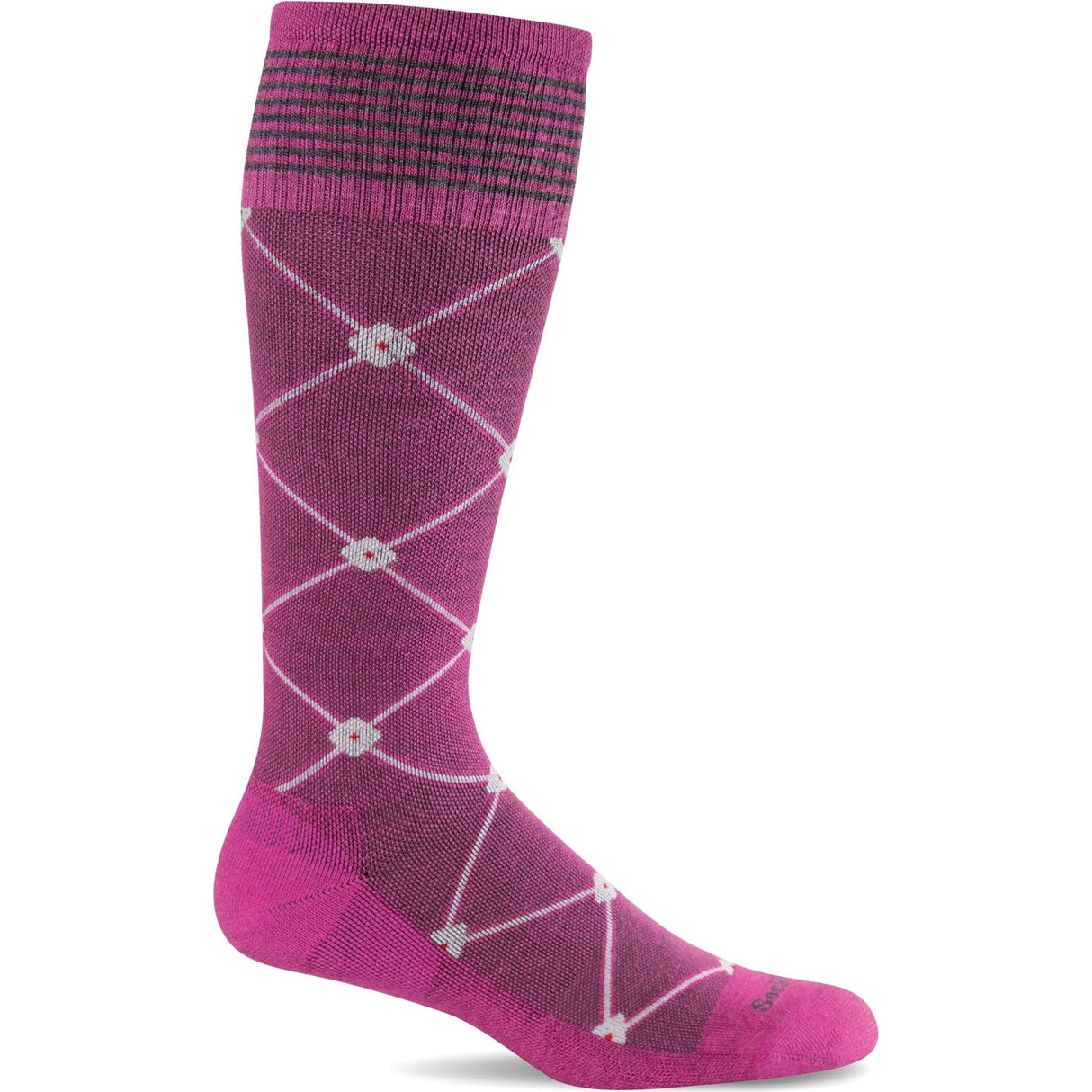Sockwell Womens Elevation Firm Compression Knee High Socks  -  Small/Medium / Raspberry