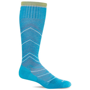 Sockwell Womens Full Flattery Moderate Compression Knee High Socks  -  Small/Medium / Turquoise