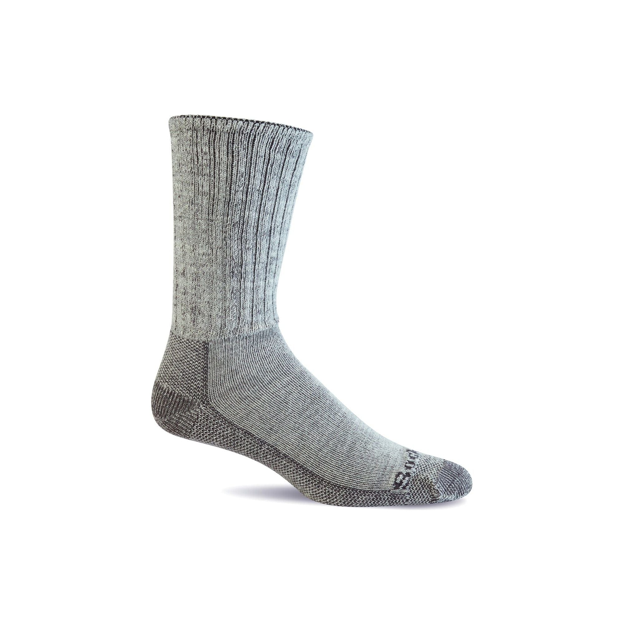 Sockwell Mens Big Easy Relaxed Fit Crew Socks  -  Medium/Large / Gray