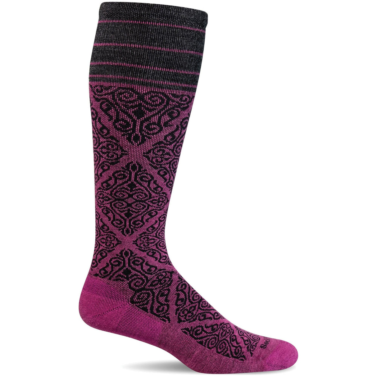 Sockwell Womens The Raj Firm Compression Knee High Socks  -  Small/Medium / Raspberry