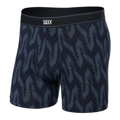 SAXX Daytripper Comfort Stretch Boxer Brief  -  Small / Ikat Chevron - Deep Navy