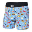 SAXX Mens Ultra Super Soft Boxer Brief  -  Small / Football Gamer Blue