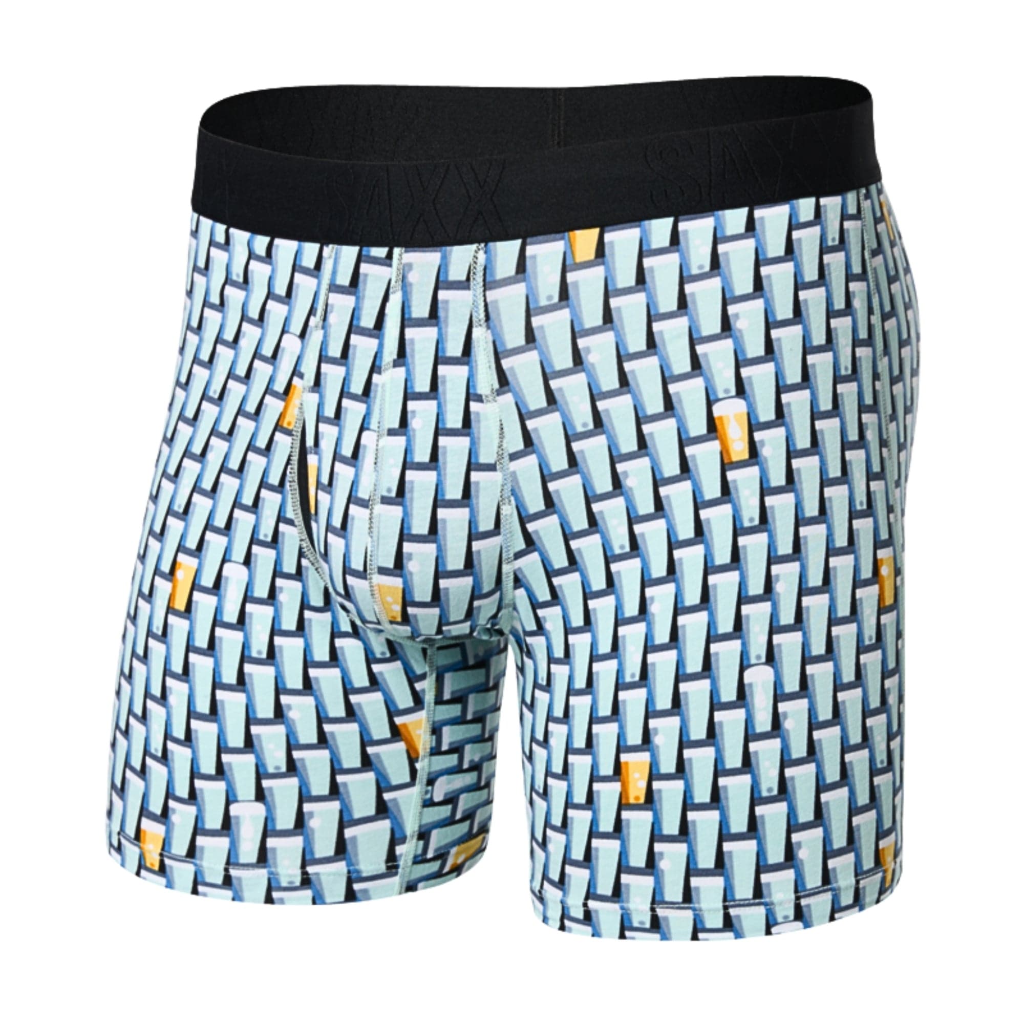 SAXX DropTemp Cooling Cotton Boxer Brief  -  Small / Grab a Beer - Multi